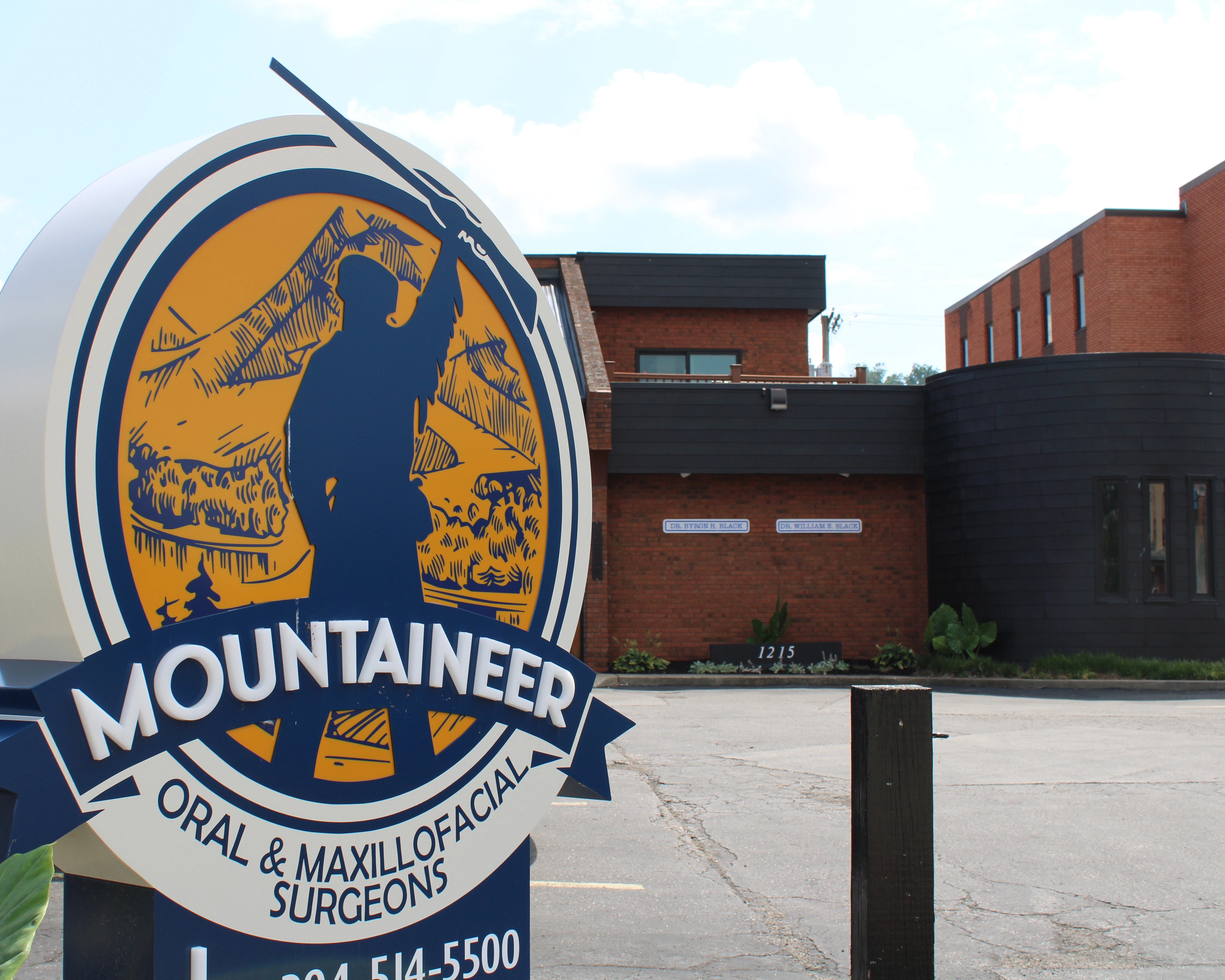 Mountaineer Oral & Maxillofacial Surgeons office sign in Charleston and Ripley WV